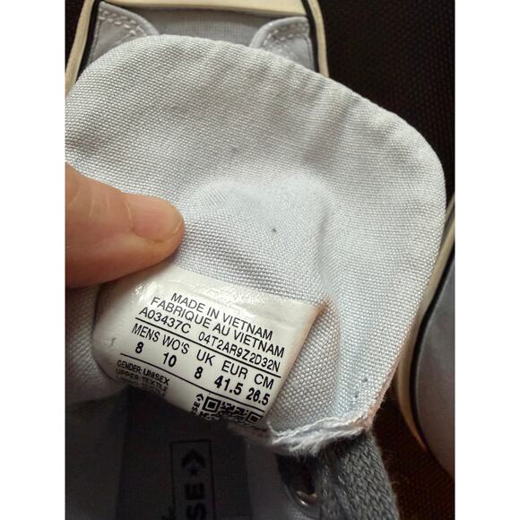 Converse Hi-Top Light purple/gray color NWOT, Women's Size 10 - Picture 7 of 8